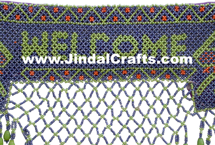 Colourful Handmade Beaded Hanging Toran Home Decor Traditional Handicrafts India
