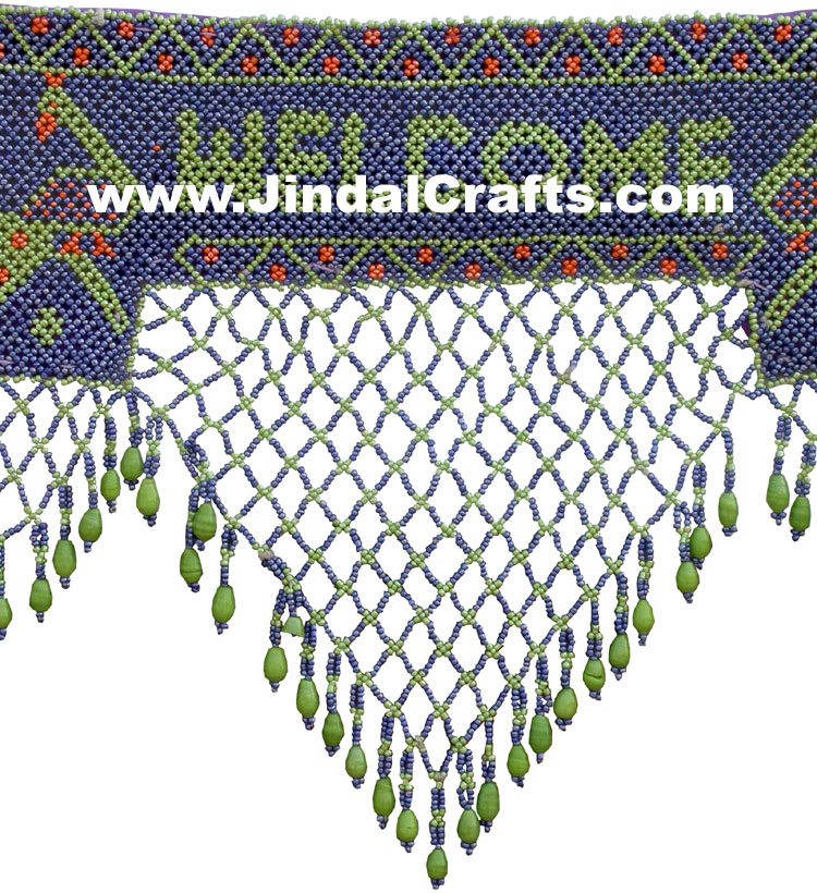 Colourful Handmade Beaded Hanging Toran Home Decor Traditional Handicrafts India