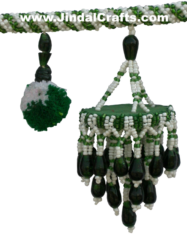 Colourful Handmade Hanging Beaded Toran Home Decor Traditional Handicrafts India