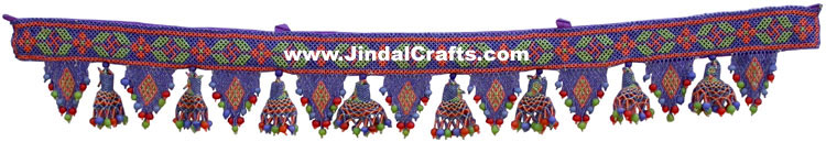 Colourful Handmade Hanging Toran Home Decor Traditional Handicrafts India Art