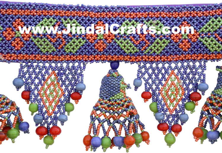 Colourful Handmade Hanging Toran Home Decor Traditional Handicrafts India Art