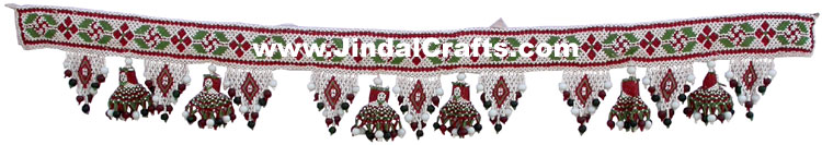COLOURFUL HANDMADE BEAD HANGING TORAN HOME DECOR TRADITIONAL HANDICRAFTS INDIAN