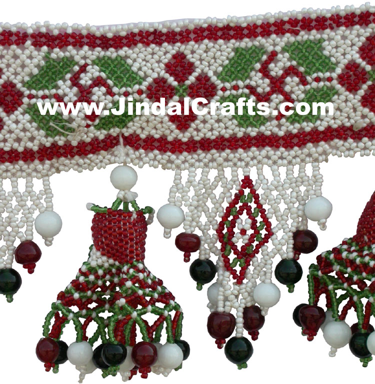 COLOURFUL HANDMADE BEAD HANGING TORAN HOME DECOR TRADITIONAL HANDICRAFTS INDIAN