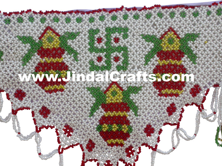Colourful Handmade Hanging Toran Home Decor Traditional Handicrafts India Ganesh