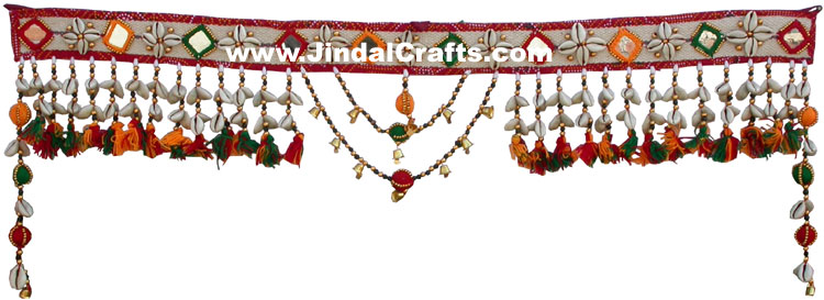 Colourful Handmade Hanging Toran Home Decor Traditional Handicrafts Trible India