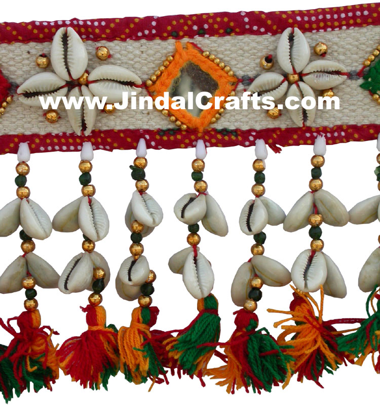 Colourful Handmade Hanging Toran Home Decor Traditional Handicrafts Trible India