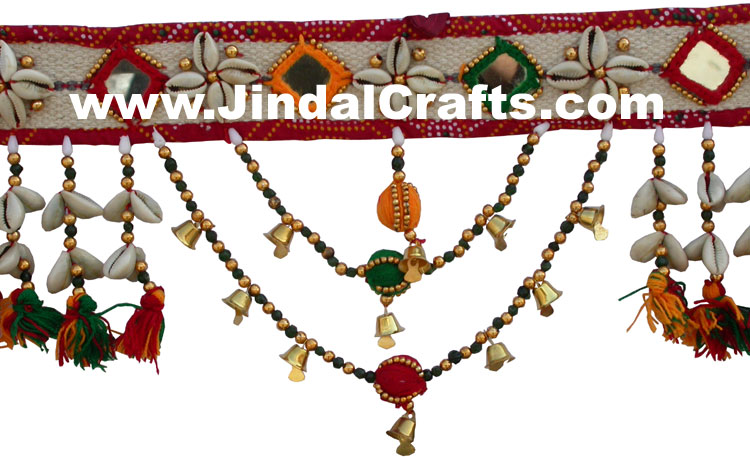 Colourful Handmade Hanging Toran Home Decor Traditional Handicrafts Trible India