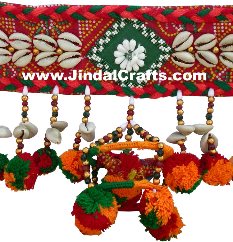 Colourful Handmade Hanging Torans Home Decor Traditional Handicrafts from India