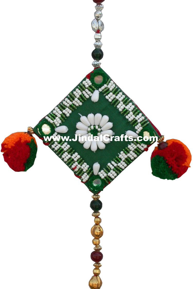 Pair of 2 Pieces - Colourful Handmade Door Hanging Home Decor Indian Handicrafts