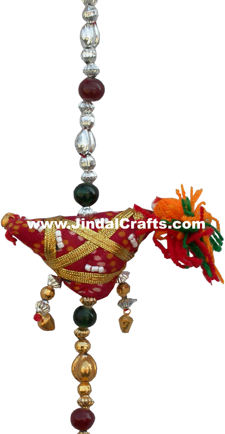 Pair of 2 Pieces - Colourful Handmade Door Hanging Home Decor Indian Handicrafts