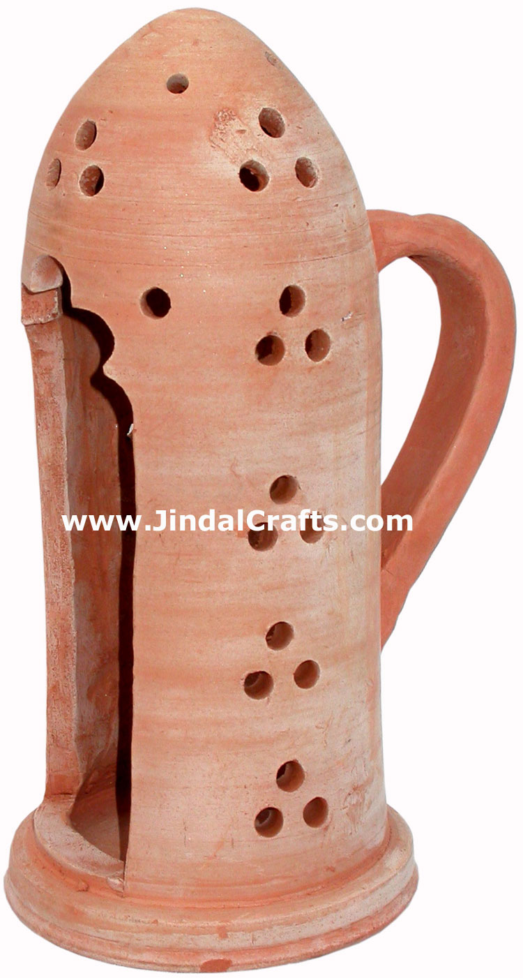 Hand Made Terracotta Oil Lamp Indian Tribal Artifact Handicrafts Crafts Arts