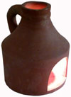 Hand Made Terracotta Oil Lamp Indian Tribal Artifact Handicrafts Crafts Arts