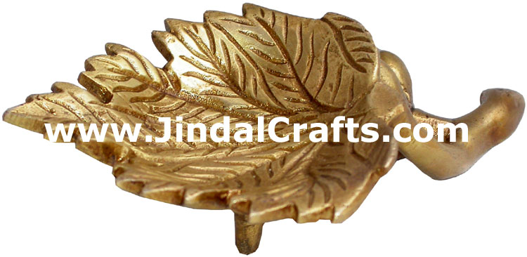 Lamp Diya Brass Made India Religious Decor Handicrafts