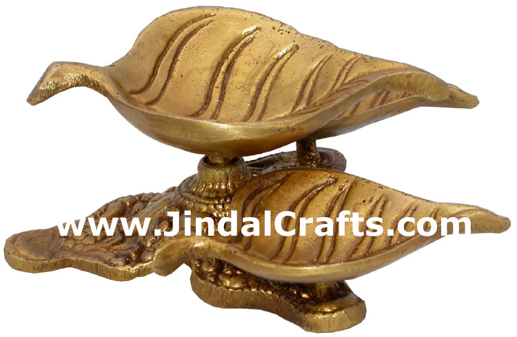 Lamp Diya Brass Made India Religious Decor Handicrafts