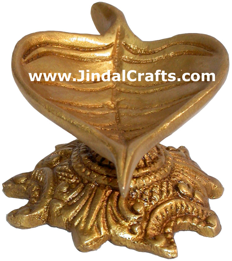 Lamp Diya Brass Made India Religious Decor Handicrafts