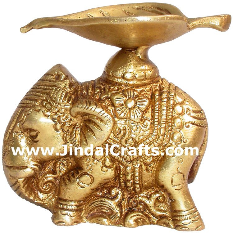 Lamp Diya Brass Made India Religious Decor Handicrafts