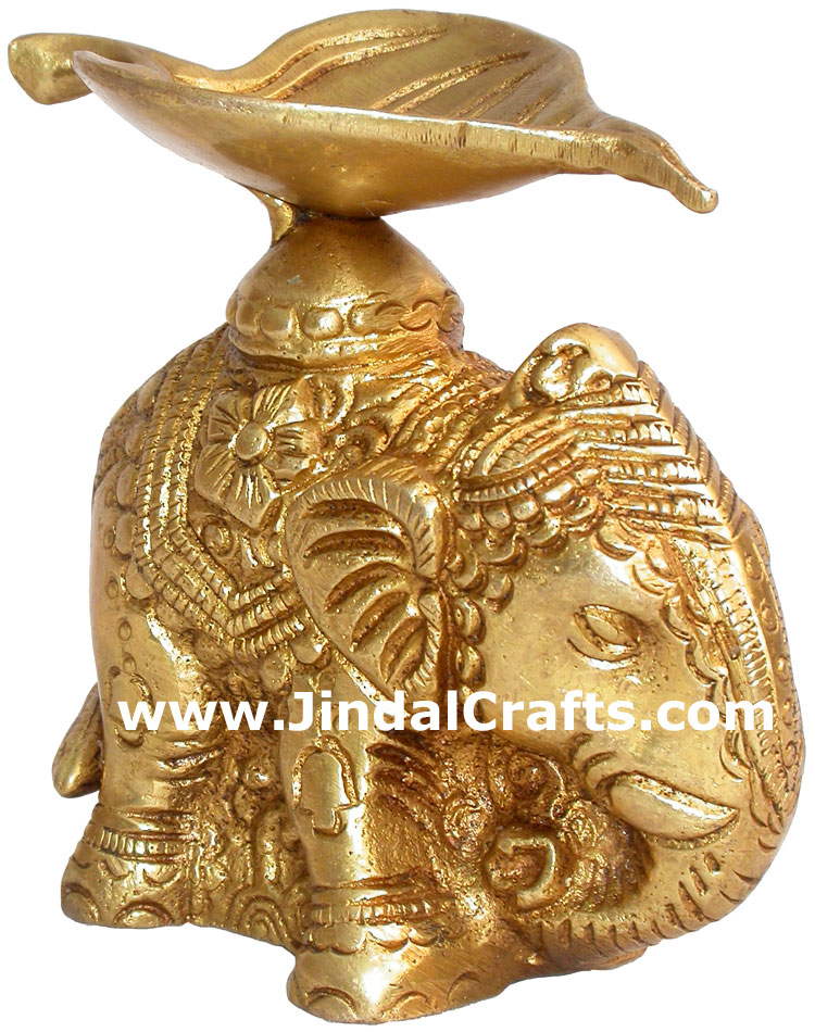 Lamp Diya Brass Made India Religious Decor Handicrafts