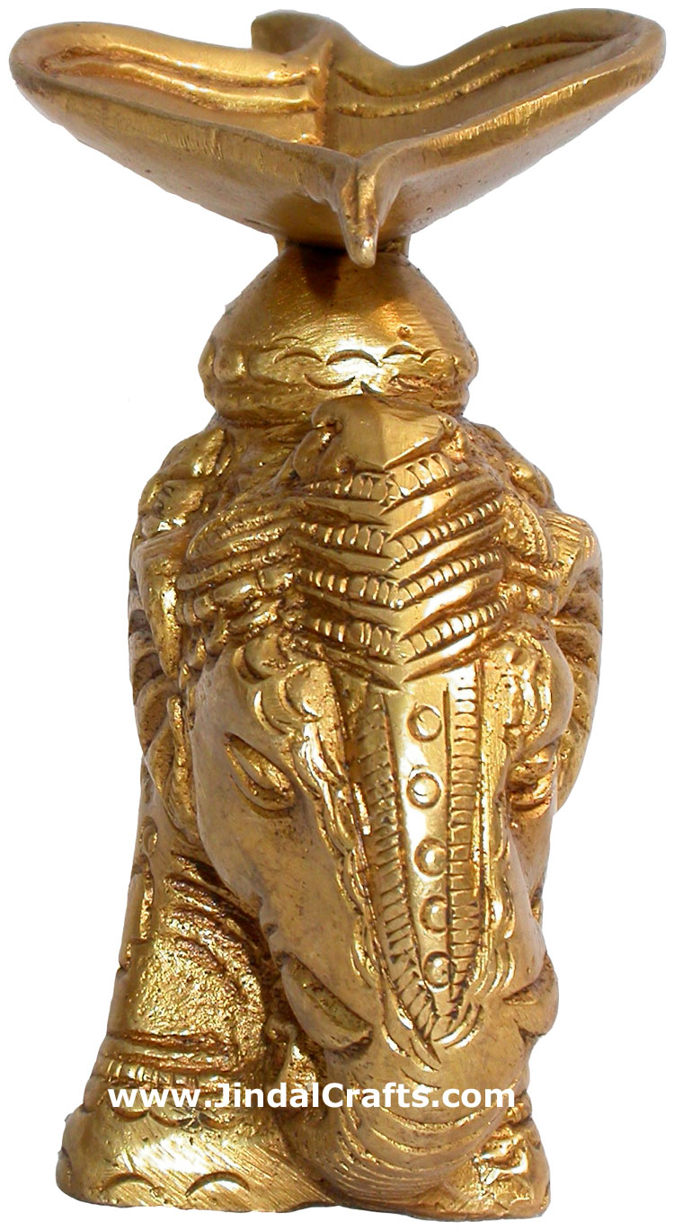Lamp Diya Brass Made India Religious Decor Handicrafts