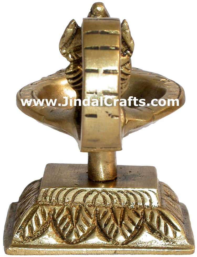 Lamp Diya Brass Made India Religious Decor Handicrafts