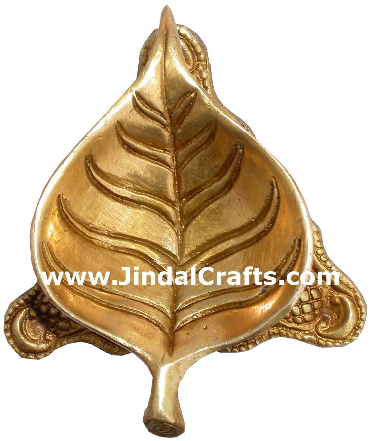 Lamp Diya Brass Made India Religious Decor Handicrafts