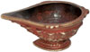 Antique Finish Brass Lamp Diya Deepak India Hindu Arts