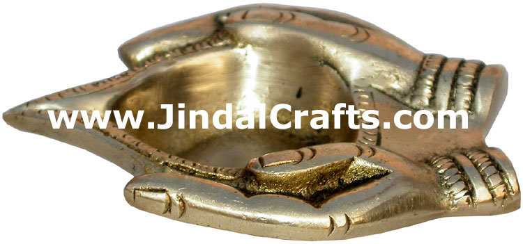 Brass Diya Lamps Deepak Hindu Pooja Crafts Festival Art