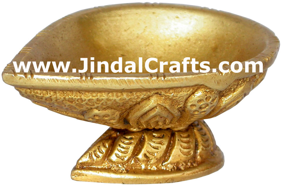 Brass Lamp - Indian Rich Traditional Handicrafts Crafts Art Artifact Diwali Gift