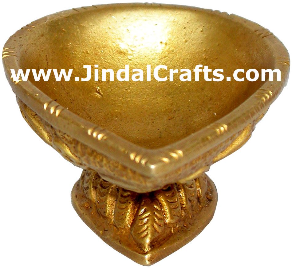 Brass Lamp - Indian Rich Traditional Handicrafts Crafts Art Artifact Diwali Gift