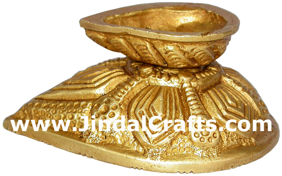Brass Lamp - Indian Rich Traditional Handicrafts Crafts Art Artifact Diwali Gift