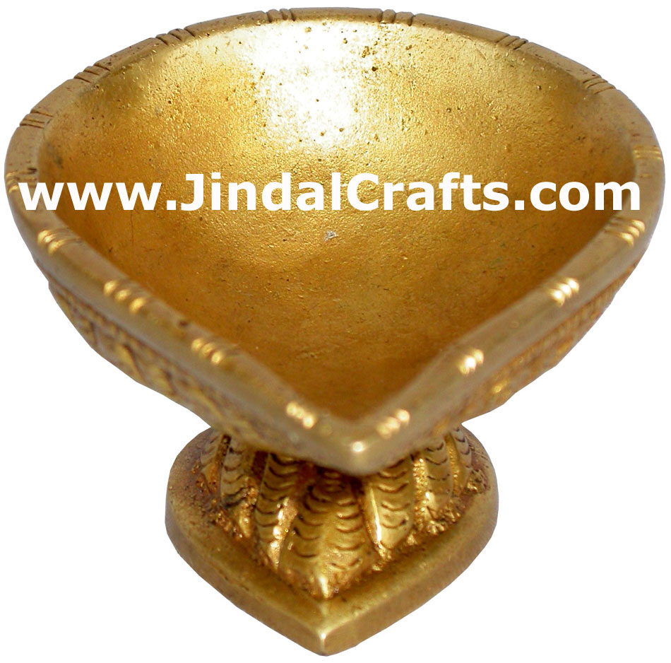 Brass Lamp - Indian Rich Traditional Handicrafts Crafts Art Artifact Diwali Gift