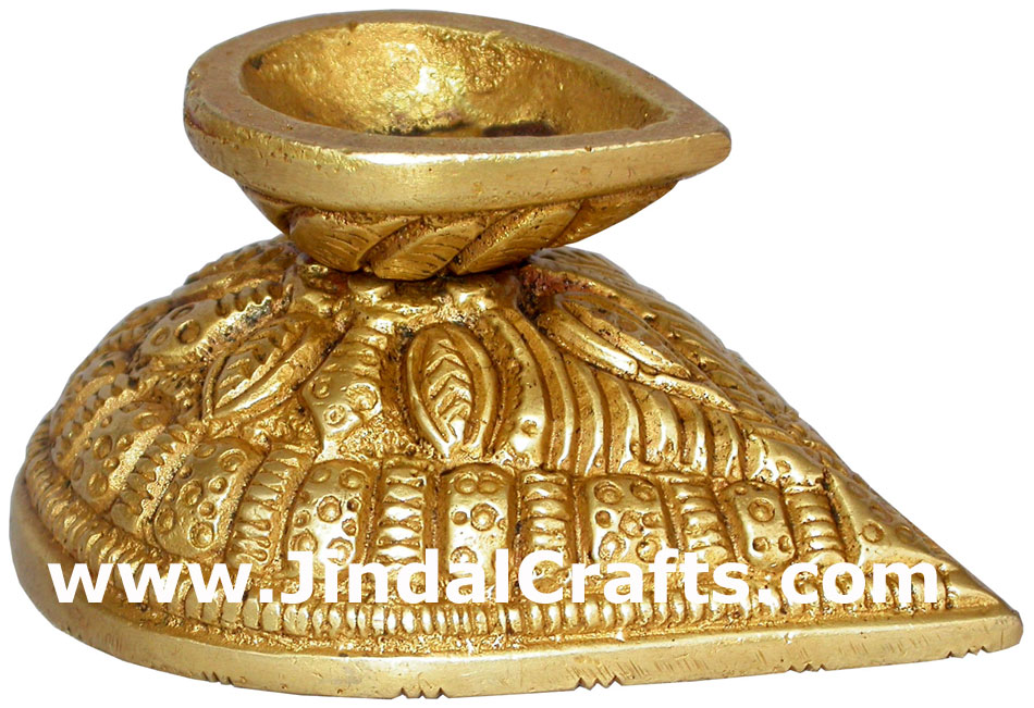 Brass Lamp - Indian Rich Traditional Handicrafts Crafts Art Artifact Diwali Gift