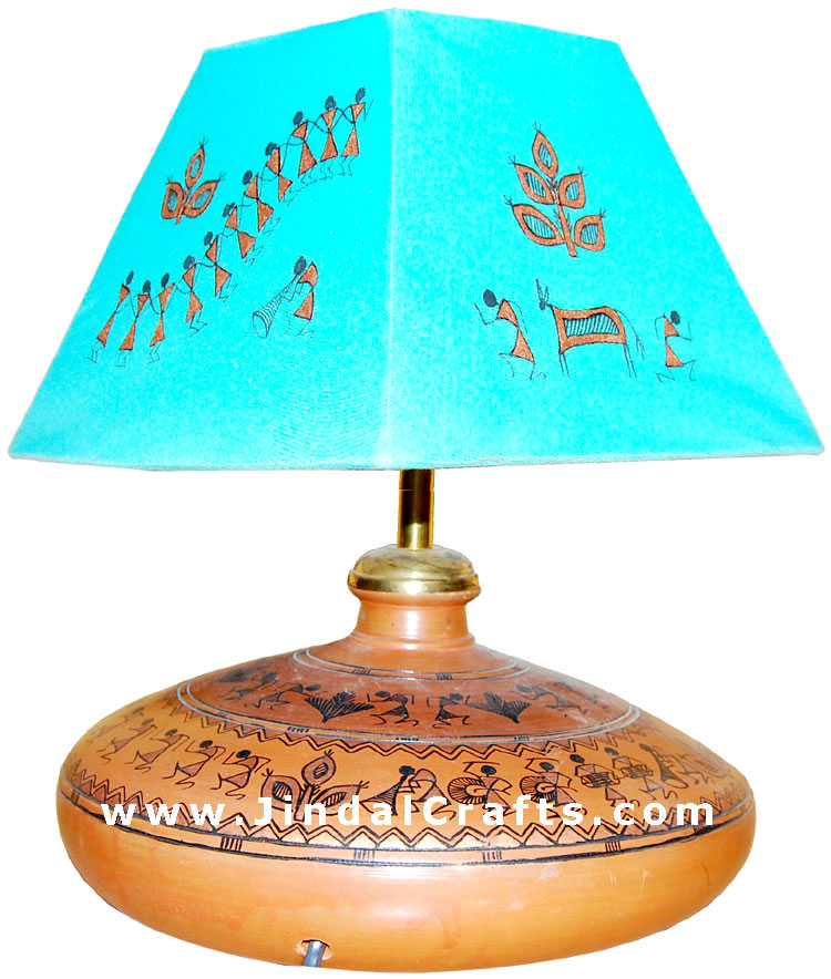 Lampshade - Hancrafted from Terracotta, Hand Painted