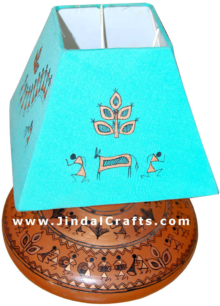 Lampshade - Hancrafted from Terracotta, Hand Painted