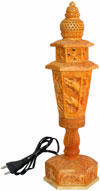 Wood Jungle Lamp Shade Hand Carved Jaali Design Rich Art Handicrafts from India