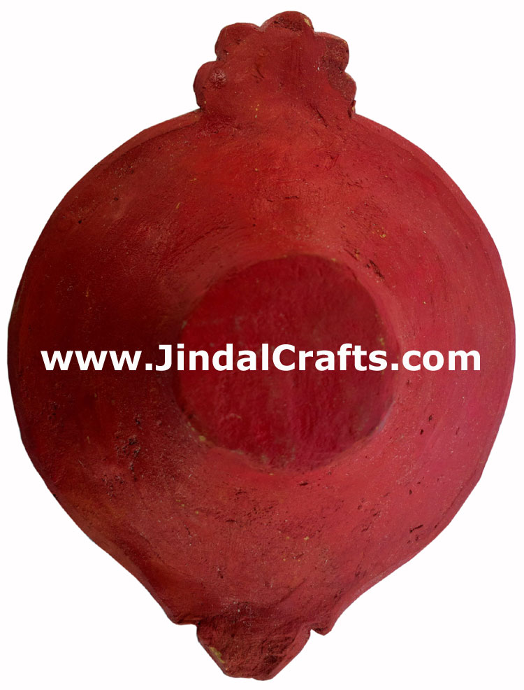 Terracotta Lamp - Handmade Colourful Painted Diwali Deepawali Traditional Lamp