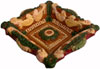 Terracotta Lamp - Handmade Colourful Painted Diwali Deepawali Traditional Lamp