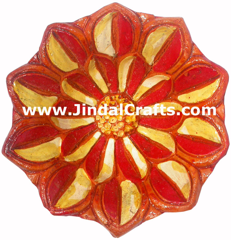 Terracotta Lamp - Handmade Colourful Painted Diwali Deepawali Traditional Lamp