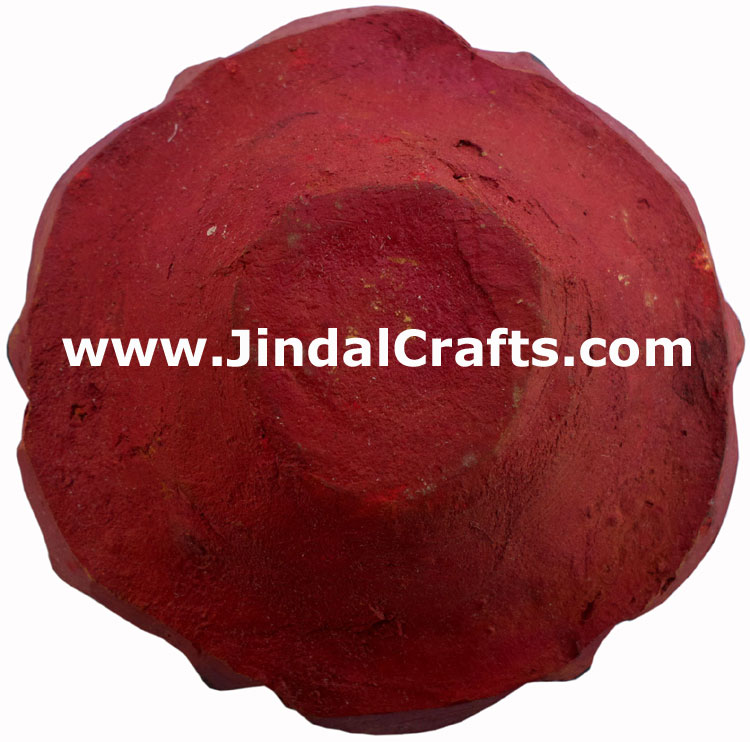 Terracotta Lamp - Handmade Colourful Painted Diwali Deepawali Traditional Lamp
