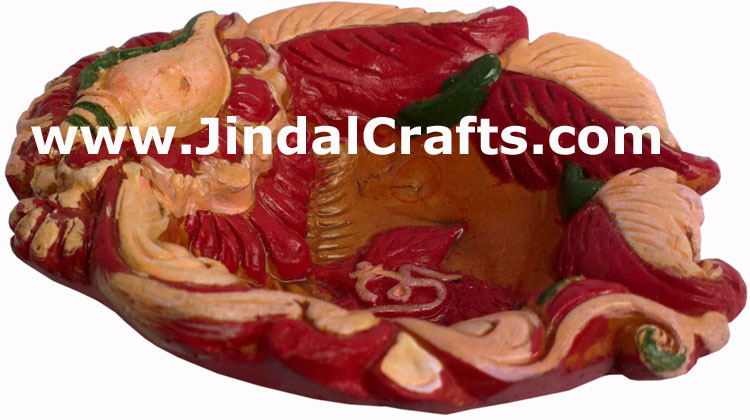 Terracotta Lamp - Handmade Colourful Painted Diwali Deepawali Traditional Lamp
