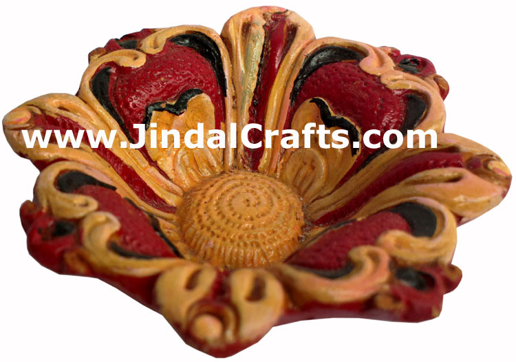 Terracotta Lamp - Handmade Colourful Painted Diwali Deepawali Traditional Lamp