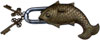 Brass Fish Lock - An Artifact from Indian Tribal Traditional Handicrafts Arts