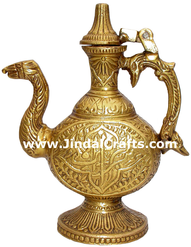 Brass Surahi Home Decoration Unique Metal Crafts India