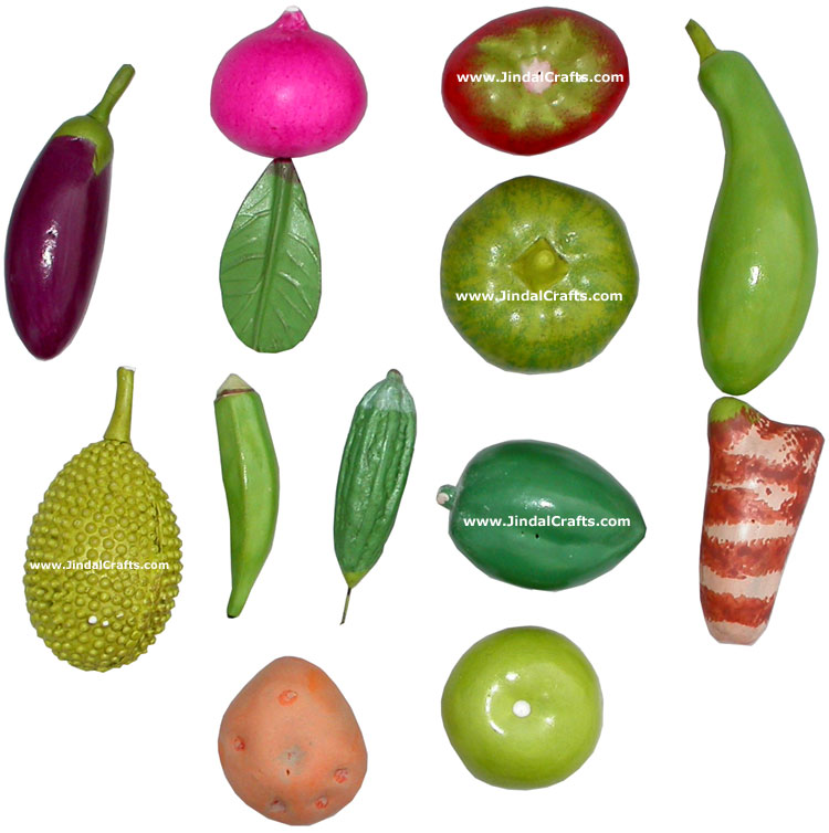 Set of Vegetables Handmade Home Decoration India Crafts