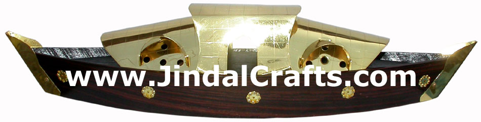 Wooden Ship Model - Hand Made Indian Artifact Handicraft Art Craft