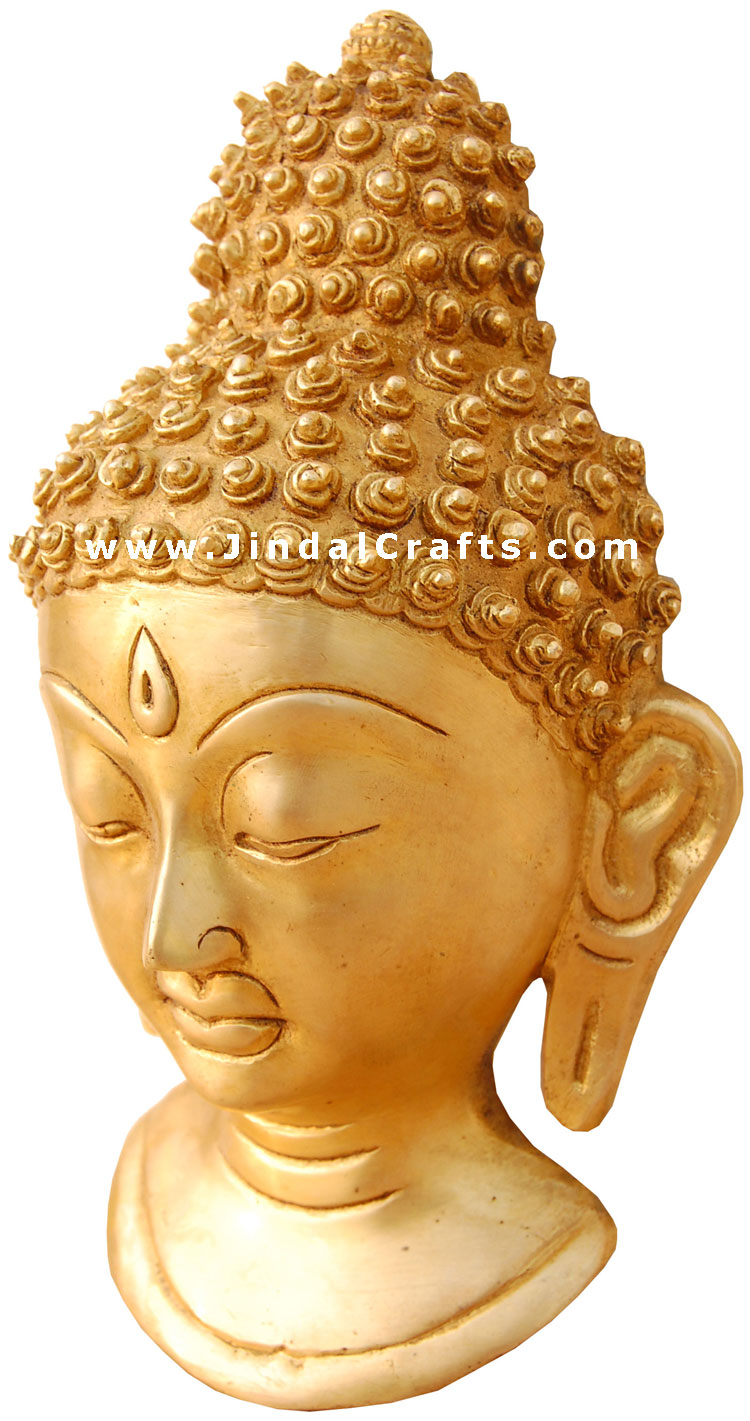Buddha Face Hanging - Brass Mede Sculpture Buddhist Art