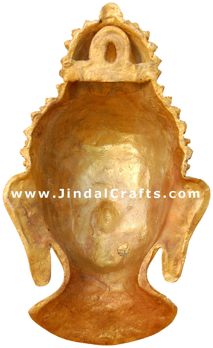Buddha Face Hanging - Brass Mede Sculpture Buddhist Art