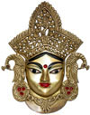 Maa Durga Face Wall Hanging Home Decor Brass Crafts Hindu Religious Handicrafts