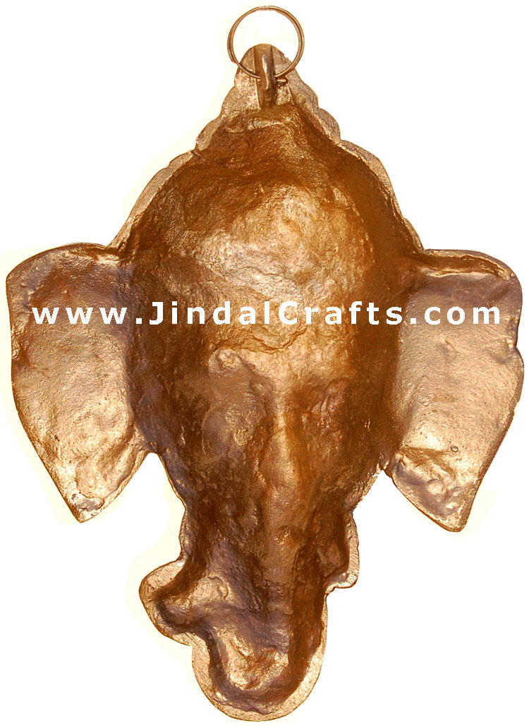Lord Ganesha Mask - Wall Decor Arofact from India Art