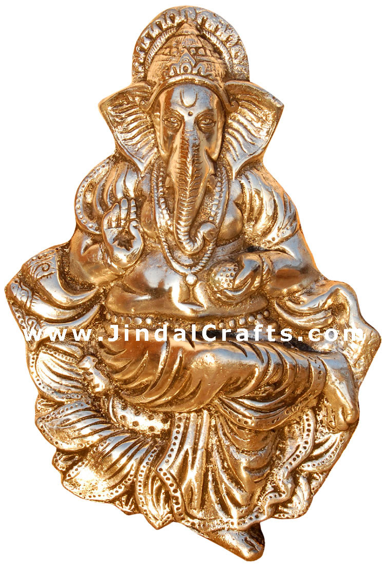 Lord Ganesha Hanging Wall Decor Artifact from India Art