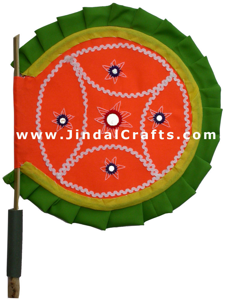 Hand Operated Fan Hand Crafted India Handicrafts Arts